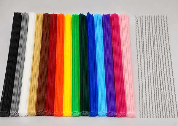 poly filaments and steel wires